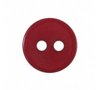 Hemline Plastic Sewing Buttons Pack of 8, Red, 12mm, Round