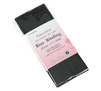 Hemline Polycotton Bias Binding - Black
