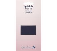 Hemline Quickfix Iron On Cotton Patches Navy Blue