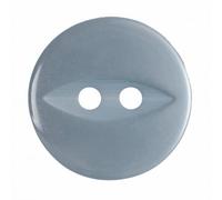Hemline Round Fish Eye Buttons Baby Blue 17mm - per Pack of 5