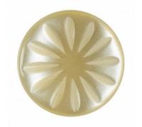 Hemline Round Shank Buttons Yellow 12mm - per Pack of 6