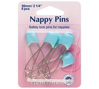 Hemline Safety Nappy Pins Blue