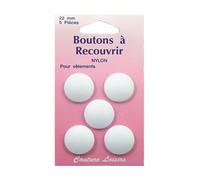 Hemline Self Cover Buttons Plastic 22mm Pack of 5