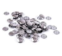 Hemline Self Cover Buttons Shells Trims Metal Top 22mm No Sewing Or Tool Required Pack of 25
