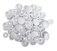 Hemline Self Cover Buttons Shells Trims Plastic Top 11mm No Sewing Or Tool Required Pack of 50