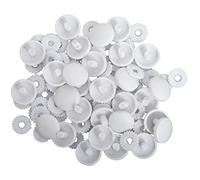 Hemline Self Cover Buttons Shells Trims Plastic Top 15mm No Sewing Or Tool Required Pack of 25