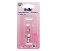 Hemline Sewing Machine Bulb - Small 15W/240V SES Screw in Cap for Universal Sewing Machines and Appliances, Natural Light Replacement Bulb - 20 x 48mm (0.75 x 1.875in) Type D