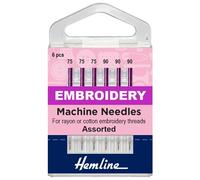 Hemline Sewing Machine Needles - Embroidery - Assorted 75/90 108.99