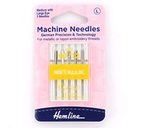 Hemline Sewing Machine Needles for Metal Threads 80/12 (Medium)