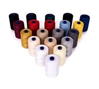 Hemline Sewing Thread Pack, 20 Colours, 1000m Each, 40/2, Polyester, Hand & Machine Sewing, Quilting, 20 Spools