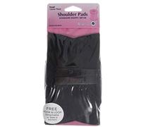 Hemline Shoulder Pads, Black, Small 14x9cm