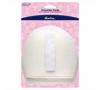 Hemline Shoulder Pads Shirt/Blouse - White - Medium