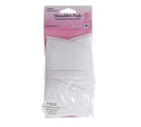 Hemline Shoulder Pads, White, Medium 15x10cm