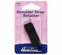 Hemline Shoulder Strap Retainer Black