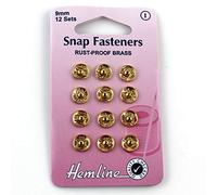 Hemline Snap Fastener 9mm Gold H420.9.G