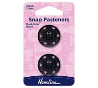 Hemline Snaps 25mm Black