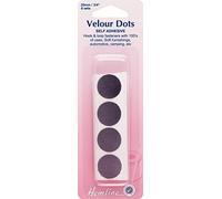 Hemline Stick On Hook-and-Loop Fastener Coins Black - per Pack