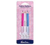 Hemline Stoff-Markierstifte mit Bürste, 3 Stück