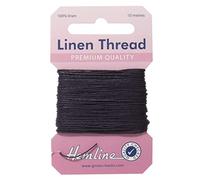 Hemline Strong Linen Thread for Sewing and Repair of Canvas, Upholstery, Saddlery and Heavy Fabrics - Colour Navy - 2 x 10m Cards