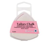 Creativ 100263 Tailor's Chalk Triangle - Set of 3 Red, White, Blue, White, blue