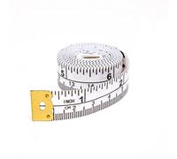 Hemline Tape Measure - 5m, White, Auto Lock, +/- 1mm Accuracy, Home & Kitchen