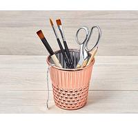 Hemline Thimble Desk Organiser - Rose Gold - Pens Pencils Holder Crafts Gift