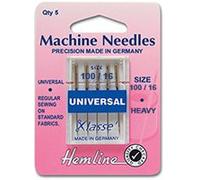 Hemline Machine Needles - Universal 100/16 (Heavy)