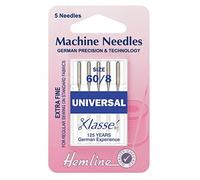 Hemline Universal Sewing Machine Needles Extra Fine Size - 60/8
