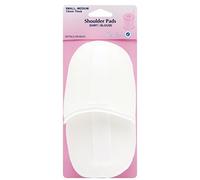 Hemline White Shoulder Pads Covered Raglan Shirt Blouse Small (12cm x 13cm x 13mm) 1 Pair Detachable Sew In H916.SM