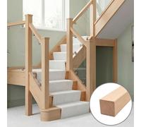 Hemlock Handrail Square 3.0M - No Groove Uk Manufactured Traditional Products Ltd