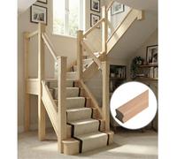 Hemlock Handrail Thr 3.0M - No Groove Uk Manufactured Traditional Products Ltd