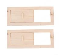 Hemlock Wood Sauna Air Control Slider Supporting Adjustable Ventilation Rates for Personalized Heat and Humidity Balance (2pcs)