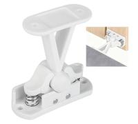 Hemlosk Caravan Door Catch, Static Caravan Door Retainer Catch Heavy Duty Van White Extended with Stainless Steel Springs, 7 * 7.5 cm Motorhome Parts & Accessories, Lock for RV Camper Boat Locker