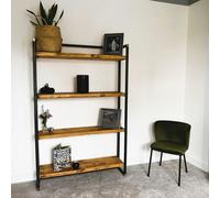 Hemming & Wills Bespoke Collection - Rustic Wood Shelving Unit - W 150cm x H 185cm x D 30cm - Driftwood
