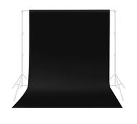 HEMMOTOP Black Backdrop Curtain, 5x6.5 ft Photo Backdrop for Photoshoot, Party, Video Recording, Drop Cloths Polyester Fabric, Background for Photography, Birthday
