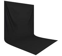 HEMMOTOP Black Photo Backdrop, 10x20ft, Large Photography Background Screen