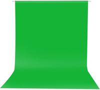 Hemmotop Chromakey Green Screen Backdrop, 6x9ft Background Fabric | Solid Chroma Green, Polyester Cloth, Perfect for Streaming Video Calls Zoom Studio, Ideal for Content Creators, Photography