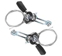 Hemobllo 1 Pair Aluminum Thumb Shifter Cable Set Flexible Throttle Control Cable with Lever for Motorized Bikes Dirt Bikes ATV Lawn Mower Cycling Accessories