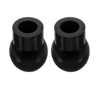 Hemobllo 1 Pair Replacement Silicone Ear Tips for Stethoscope Accessories with Comfortable Fit and Accurate Listening, Classic Design in Black for Professional Use