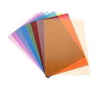 Hemobllo 1 Set Mixed Colour PVC Lighting Filter Sheets for Flash Strobe Photography Light Gel Correction 8pcs