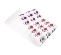 Hemobllo 1 Sheet Halloween Stickers Vending Machine Bracket Lanyard Eye Stickers Refrigerator Stickers Drainer Button Digital Glasses Toothbrush Costume Mask Banner Automatic PVC