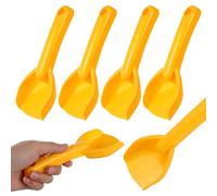Hemobllo 10-pack Kids' Plastic Beach Shovels, Small Sand Toys for Digging, Yellow Plastic Spades for Outdoor Beach Play And Family Gatherings