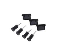 Hemobllo 10 Pairs Black Silicone Usb-c Dust Plugs Protective Covers for Type-c Port Devices, Easy to Install and Remove, for Smartphones and Laptops