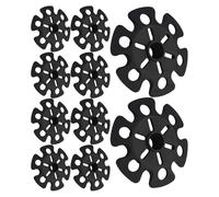 Hemobllo 10 Pcs Outdoor Climbing Trekking Pole Tips with Snow Flake and Mud Ski Baskets, Rubber Walking Stick Accessories Providing Additional Support and Protection for Hiking Activities