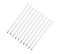 Hemobllo 10 Pcs White Wax Grease Pencils for Drawing and Marking Wood Fabric and Vinyl Carpenter and Drawing Marking Pencils Portable and Easy to Use for Artists and Tailors