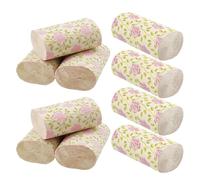 Hemobllo 10 Rolls Rose Pattern Solid Core Toilet Paper Bamboo Pulp Tissue Paper for Bathroom Home and Office Use Disposable Napkins Bulk Buy