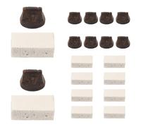 Hemobllo 10 Set Wooden and Foam Replacement Bridge Pads for Erhu Instruments Sturdy Erhu Practice Silencers Not Easy to Fall Protecting The Surface and Performance