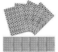 Hemobllo 10 Sheets Black and White Cow Print Decorative Wrapping Paper for Packaging, Bouquet Wrapping, and DIY Crafts
