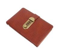 Hemobllo 100 Envelopes Savings Organizer Binder with Lock 7.00x4.32in Stylish Textured Pu Password Budget Binder Lightweight Pockets for Cards Daily Use