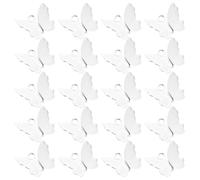 Hemobllo 100 Pcs Butterflies Charms Copper DIY Supplies for Accessories | Silver Colour, Scrapbook Project Use, Cosplay Style Costume Accents, Bracelet Parts and Sweater Chain Details